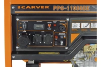 Генератор дизельный CARVER PPG-11000DE 8,5/9,5кВт, 220В эл.старт Арт. 01.020.00025