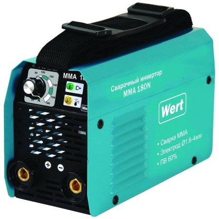 Инвертор WERT MMA 180N 20-180А 3.7кВт 1.6-4мм 130-260В Арт. MMA 180N