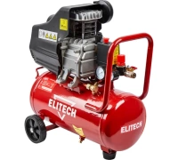 Компрессор Elitech ДМ КМ 200-24 24л 145л/мин 1.5 кВт коаксиальный масл Арт. КМ 200-24