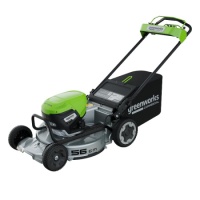 Газонокосилка акк. GREENWORKS LM221S 82V Li-Ion 56см 25/115мм 65л цент.рег. без акк. и З/У Арт. 2519407