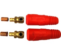 Вилка кабельная ПРОФЕССИОНАЛ 10-25мм усиленная красная 2шт Арт. 659843