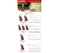 Насос дренажный Elitech НПД 400-35П 400Вт, 180л/мин, для грязной воды Арт. НПД 400-35П