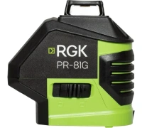 Нивелир лазерный RGK PR-81G 40м 0,2мм/м 3луча 1/4" Арт. 775106