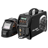 Полуавтомат СВАРОГ REAL SMART MIG 200 BLACK 30-200А 6.8кВт 0,6-1мм 220В+маска+краги Арт. N2A5 BLACK