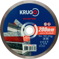 Диск алм KRUGO MASTER 200*22.2мм ультратонкий сплошной Арт. 81082000279