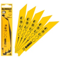 Полотно сабел. по мет. DeWALT DT2361-QZ 152х1.8мм S922BF 5шт/упак. Арт. DT2361-QZ