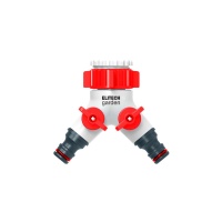 Распределитель потоков 2-х канальный с переходником для отвода 3/4" и 1" HF 005 ELITECH Garden Арт. HF 005