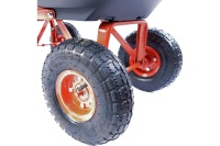 Тележка садовая опрокидывающаяся, 2 кол 300кг, 110л FUXTEC Арт. FX-KW2175