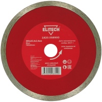 Диск алм ELITECH 200*25.4мм сплошной для плиткореза Арт. 1820.058900