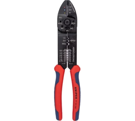 Пресс-клещи KNIPEX 3 гнезда 0.5-6.0 мм2 Арт. KN-9722240
