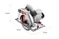 Пила дисковая ЗУБР ЗПД-1600, 1600 Вт, 185мм, 64мм глубина пропила Арт. ЗПД-1600