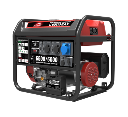 Генератор бенз SUNREKA G6500EAX 6/6,5кВт 220В эл.старт Арт. 211006