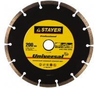 Диск алм STAYER 200*22.2мм сегм. сух. Б Кир. Кер. Арт. 3660-200