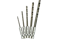 Набор сверл по металлу с шестигранным хвостовиком 2, 3, 4, 5, 6 мм Vertextools 5 шт/упак Арт. 0987-5