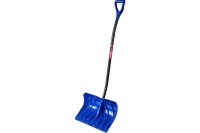 Лопата снеговая ЗУБР СИБИРЬ 500 мм пластиковая со стальной планкой эргономичный алюминиевый черенок Арт. 39925