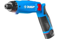 Отвертка акк ЗУБР ЗО-7.2-Ли КН 7.2V*1.5Ah Li-Ion 6,5Нм подсвет. ЗУ кейс Арт. ЗО-7.2-Ли КН