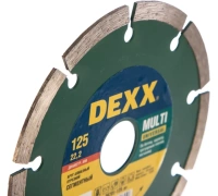 Диск алм DEXX 125*22.2мм сегмент. универ. сух. Б Кир. Арт. 36701-125_z01