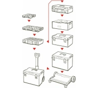 Ящик для инструментов QBRICK System ONE Organizer XL Red Ultra 582*387*131мм Арт. 10501810