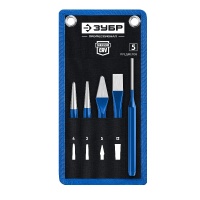 Набор зубил и кернеров в чехле ЗУБР 5 пр. Арт. 21070-H5