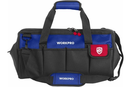 Сумка для инструмента WORKPRO 600D 460*215*245мм с широким горлом на молнии 18" Арт. WP281005
