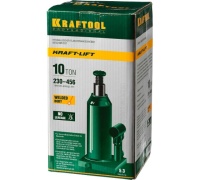Домкрат гидрав. бутыл. 10т h = 230-456мм KRAFTOOL Арт. 43462-10