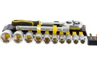 Набор головок с трещеткой 6 гран. 3/8" 12 предм. 10-19мм STAYER RSS 12M Арт. 27752-H12