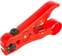 Нож для снятия изоляции KNIPEX 125мм для коаксиальных RG 59/6/7/11, дата-кабелей Арт. KN-166006SB