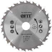 Диск пильный 190х20/30*24T FIT Арт. 37690