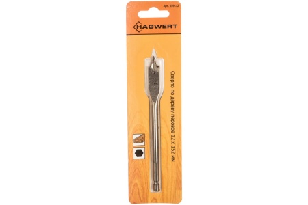 Сверло по дереву перовое 12х152мм Hagwert Арт. 559112