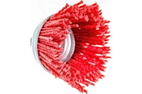 Корщетка-чашка 50мм нейлоновая со штифтом, для дрели FIT Арт. 38625