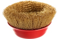 Корщетка-чашка 150мм, латунированная волнистая проволока, М14, для УШМ, FIT Арт. 39274