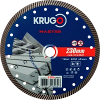 Диск алм KRUGO MASTER Турбо 230*22.2мм по ж/бетону Арт. 81062300261