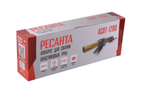 Аппарат для сварки п/т РЕСАНТА АСПТ-1200Д насадки 20-32мм 1.2кВт Арт. 65/178