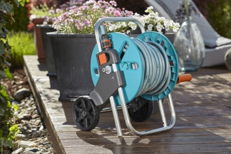 Тележка для шланга Gardena AquaRoll S 1/2"*40м 3/4"*25м 5/8"*30м Арт. 18500-20.000.00