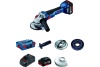 УШМ акк BOSCH GWS 18V-10 18V*5Ah Li-Ion 125мм 2 акк ЗУ L-BOXX Арт. 06019J4004