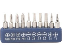 Отвертка реверсивная DOUBLE DRIVE 12 насадок WORKPRO Арт. WP221051