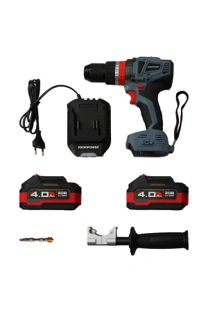 Дрель акк уд бесщеточная PROFIPOWER MKDHP-20V 4Ah Li-Ion 90Нм 2 акк ЗУ кейс Арт. E0087M1