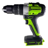 Дрель-шуруповерт акк GREENWORKS GD24DD60 24V Li-Ion 60Нм бесщет.дв. 2 скор. Арт. 3704107