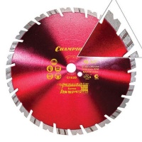 Диск алм CHAMPION 350*25.4мм унив. ST сегм. сух. Б Кир. Кам. Арт. C1620