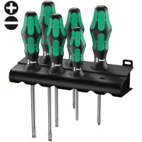 Набор отверток 6 пред. WERA Kraftform Plus Lasertip 334/6 Арт. WE-105650