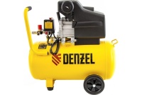 Компрессор воздушный Denzel прям. привод DC1500/50, 1,5 кВт, 50 литров, 220 л/мин Арт. 58161