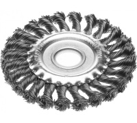 Щетка дисковая для УШМ витая 125мм, 22,2мм STAYER Арт. 35120-125