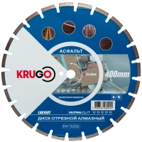 Диск алмазный KRUGO 400*25.4*3.2мм сегментый для асфальта Арт. LAB16HY