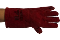 Краги спилковые пятипалые удлин. на подкл. 350мм FIT Арт. 12455М