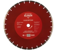 Диск алм ELITECH 400*25.4мм сегм. сух. Б Гранит Арт. 1110.007100