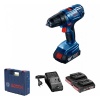 Дрель-шуруповерт акк Bosch GSR 180-LI 18V*2.0Ah Li-Ion 54Нм 2АКБ ЗУ Арт. 06019F8123
