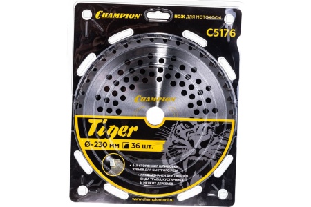 Диск для кустореза Champion 230*25,4мм 36Т Tiger Арт. C5176