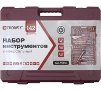 Набор инструмента универсальный 142 предметов 1/4" 1/2" TS142 Thorvik Арт. 54016