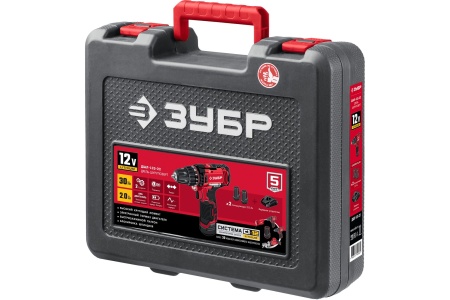 Дрель-шуруповерт акк ЗУБР ДШЛ-125-22 12V*2Ah Li-Ion 30Нм 2АКК ЗУ Арт. ДШЛ-125-22