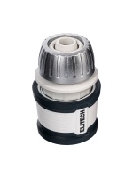 Соединитель 1/2" для шланга металлический с аквастопом ELITECH Garden HF 011MWS Арт. HF 011MWS